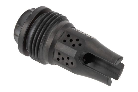 JK Armament 1/2x28 War Eagle Comp/ Flash Hider for 9mm has a durable DLC finish